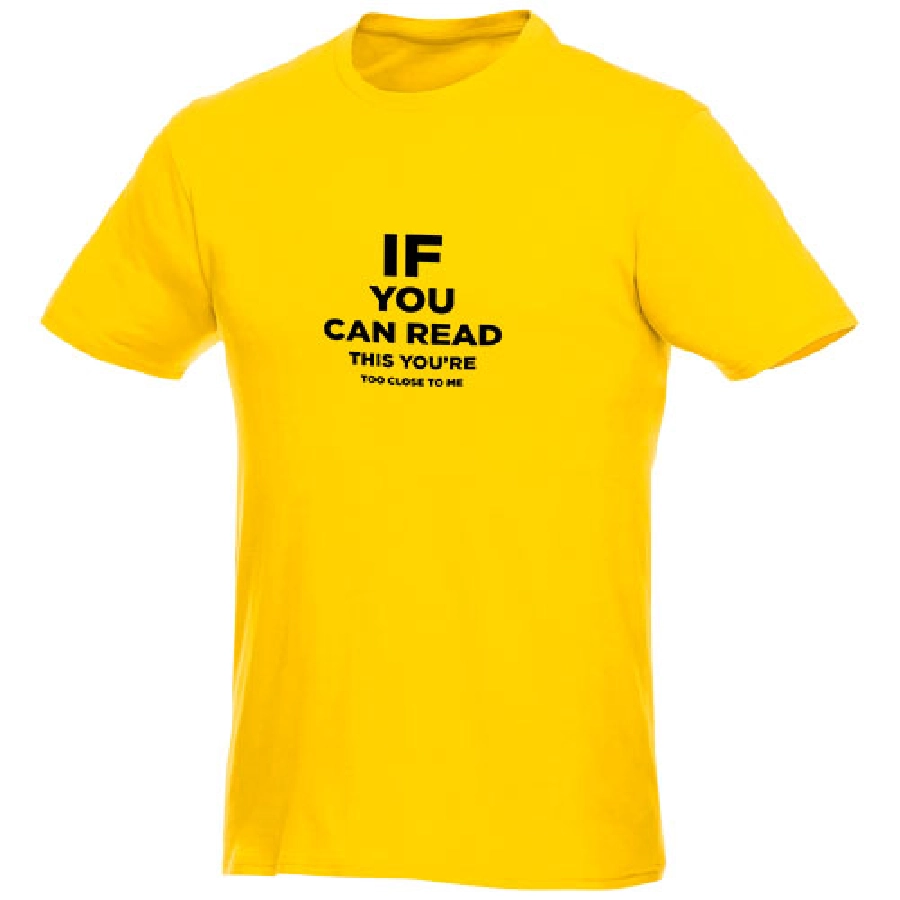 Męski T-shirt z krótkim rękawem Heros PFC-38028100 żółty