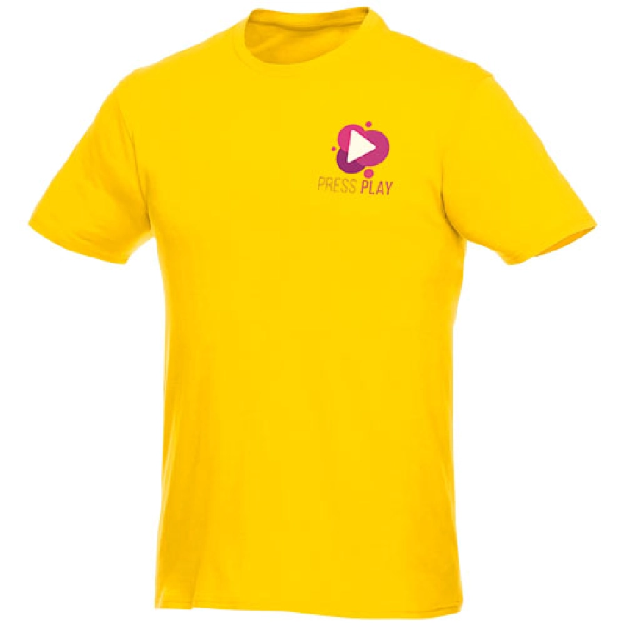 Męski T-shirt z krótkim rękawem Heros PFC-38028100 żółty
