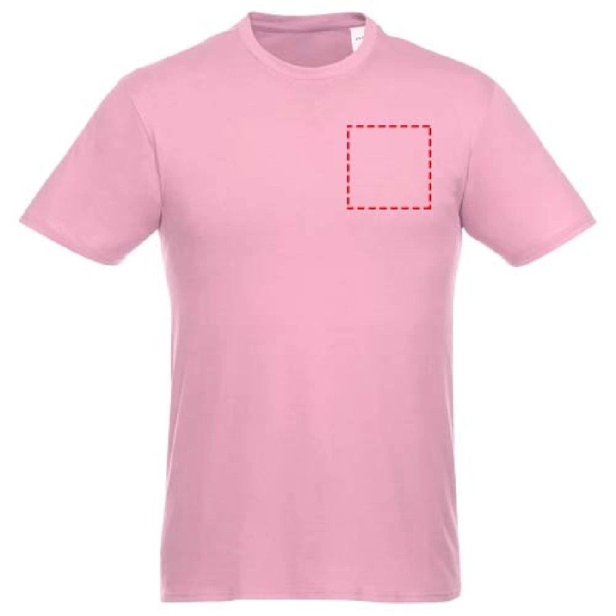 Męski T-shirt z krótkim rękawem Heros PFC-38028235 różowy