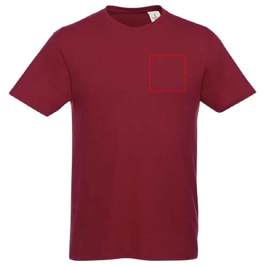 Męski T-shirt z krótkim rękawem Heros PFC-38028249 czerwony