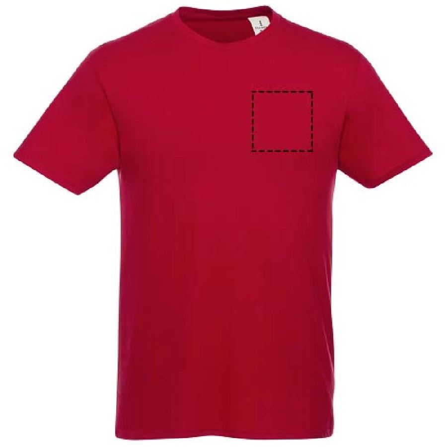 Męski T-shirt z krótkim rękawem Heros PFC-38028259 czerwony