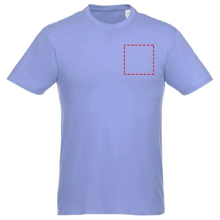 Męski T-shirt z krótkim rękawem Heros PFC-38028406 niebieski