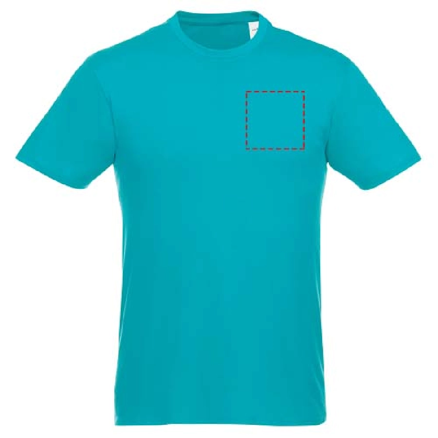 Męski T-shirt z krótkim rękawem Heros PFC-38028514 niebieski