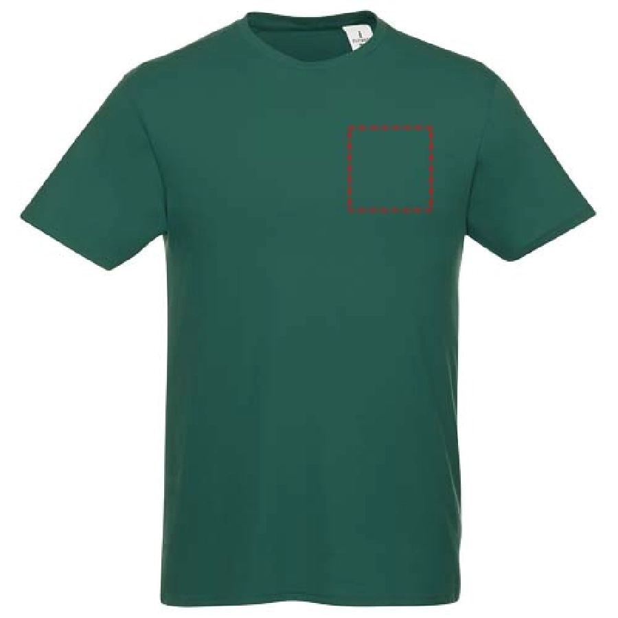 Męski T-shirt z krótkim rękawem Heros PFC-38028609 zielony