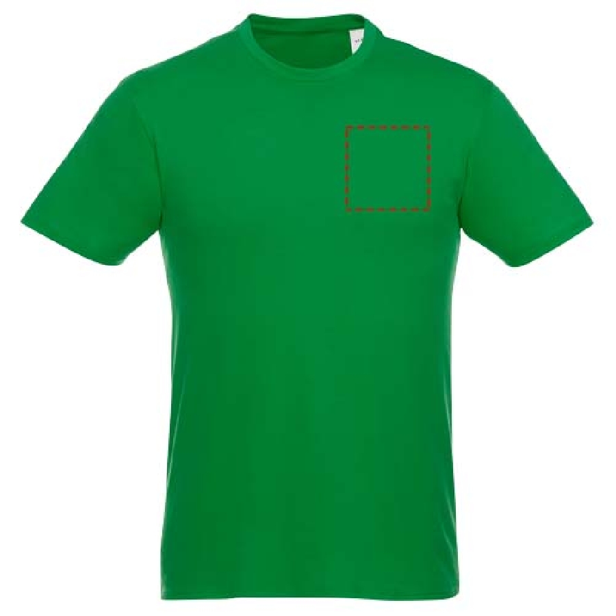 Męski T-shirt z krótkim rękawem Heros PFC-38028695 zielony