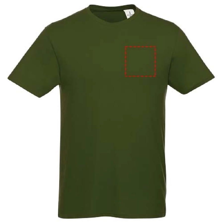 Męski T-shirt z krótkim rękawem Heros PFC-38028700 zielony