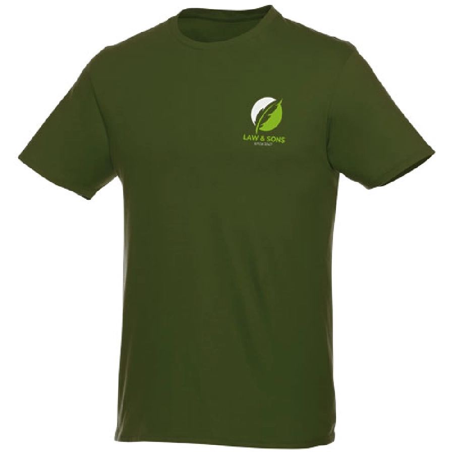 Męski T-shirt z krótkim rękawem Heros PFC-38028702 zielony