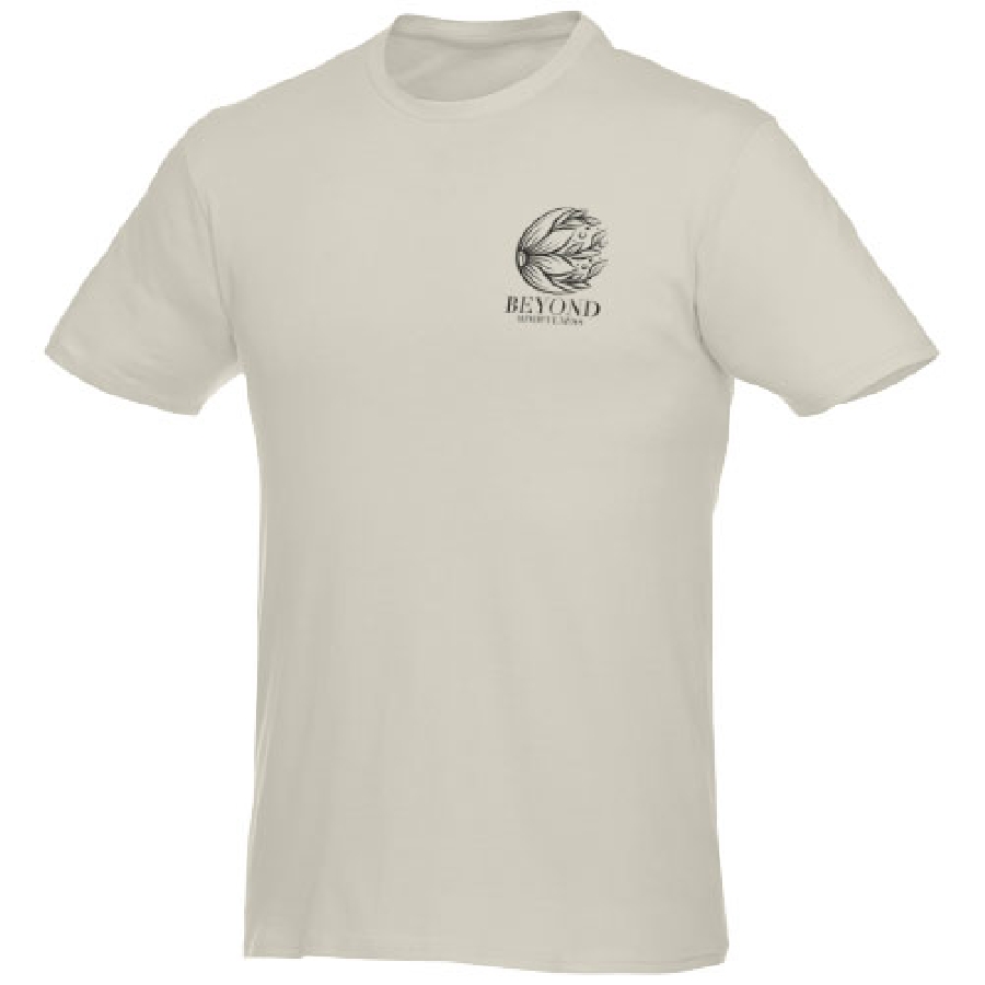 Męski T-shirt z krótkim rękawem Heros PFC-38028904 szary