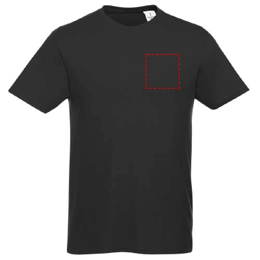 Męski T-shirt z krótkim rękawem Heros PFC-38028993 czarny