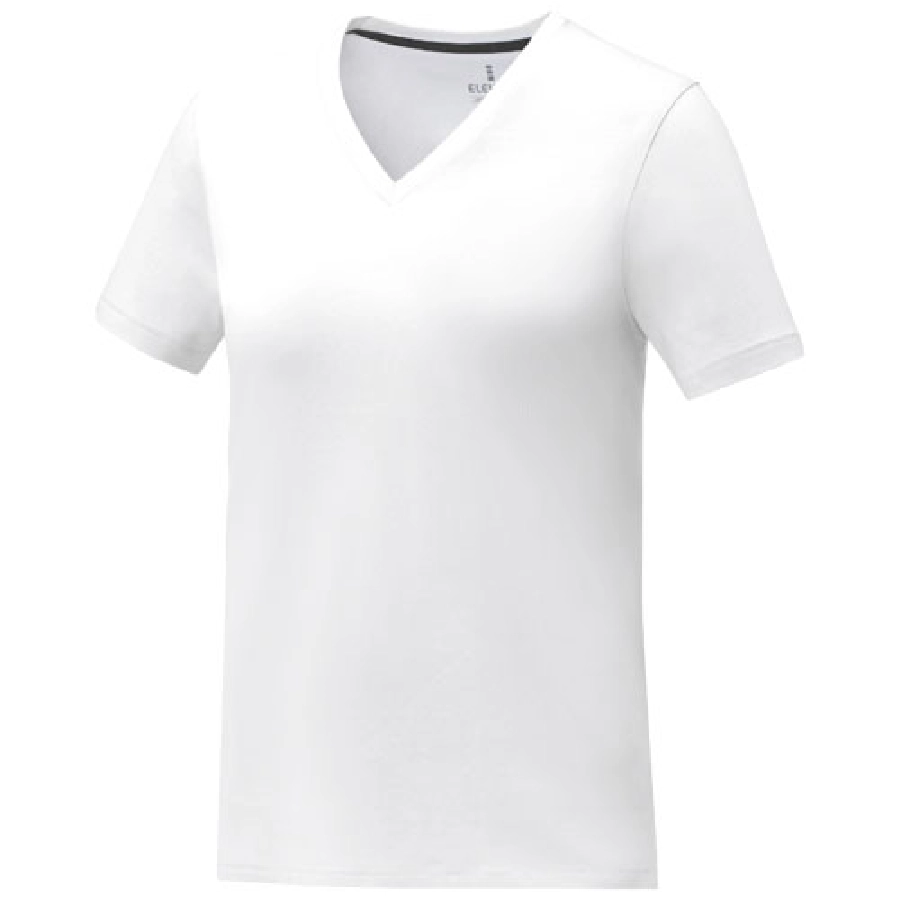 Koszulka damska Somoto z krótkim rękawem i kołnierzem w serek PFC-38031013