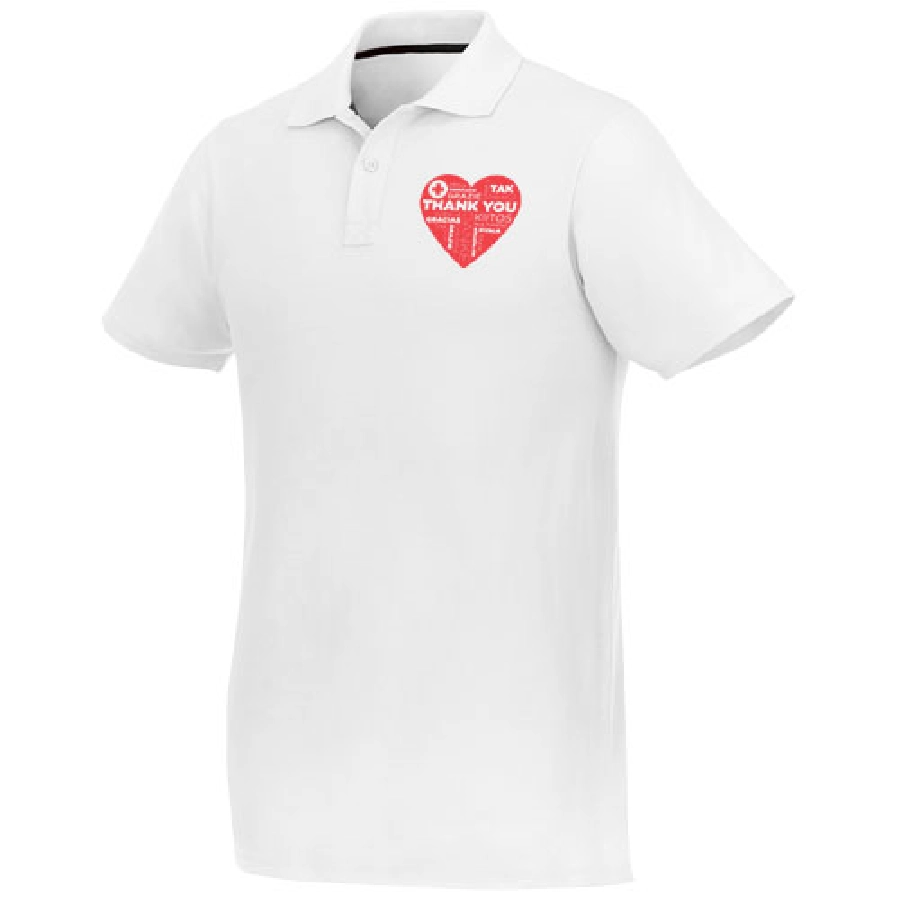 Helios koszulka męska polo z krótkim rękawem PFC-38106016 biały