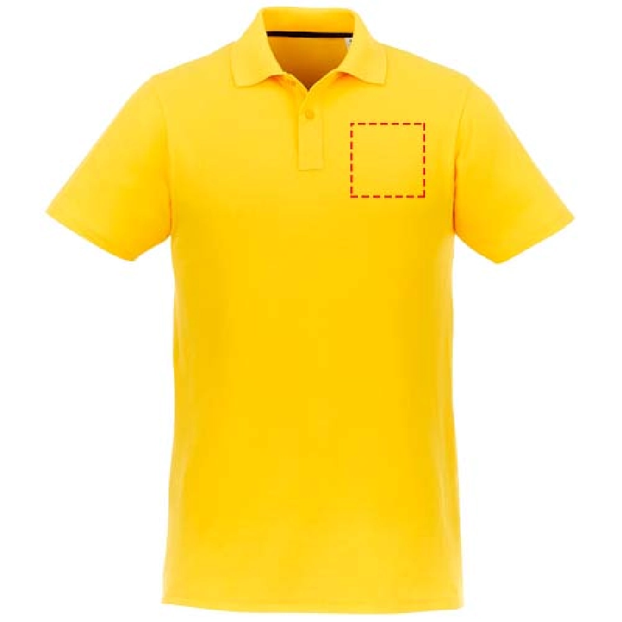 Helios koszulka męska polo z krótkim rękawem PFC-38106102 żółty