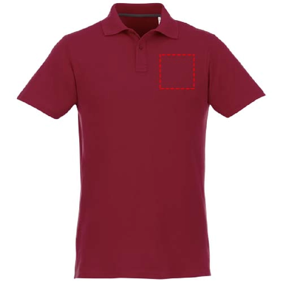 Helios koszulka męska polo z krótkim rękawem PFC-38106246 czerwony