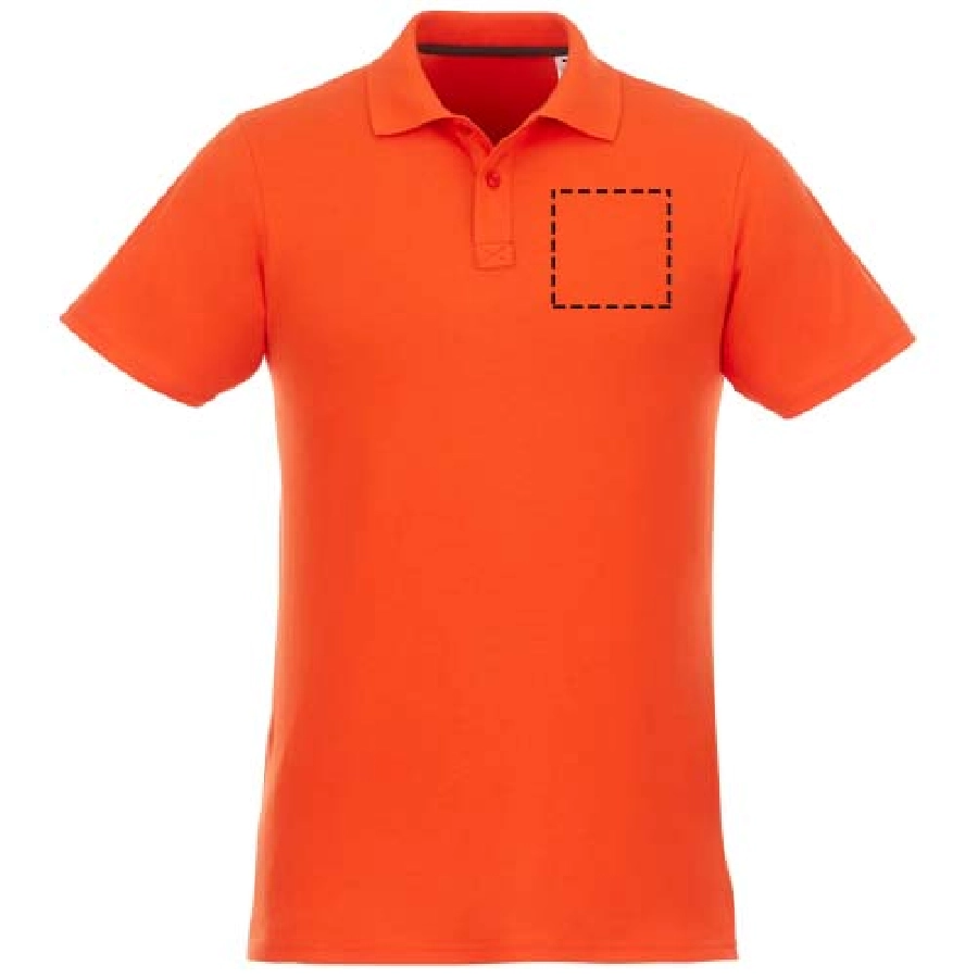 Helios koszulka męska polo z krótkim rękawem PFC-38106330 pomarańczowy