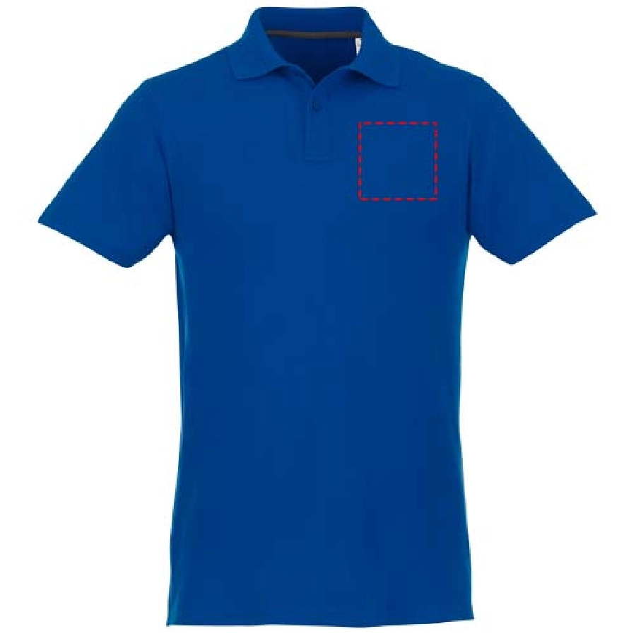 Helios koszulka męska polo z krótkim rękawem PFC-38106440 niebieski