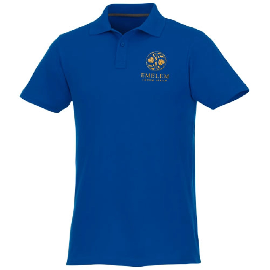 Helios koszulka męska polo z krótkim rękawem PFC-38106445 niebieski