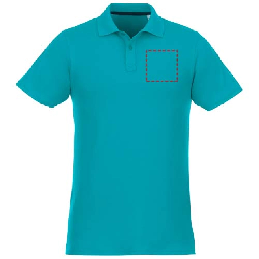 Helios koszulka męska polo z krótkim rękawem PFC-38106516 niebieski