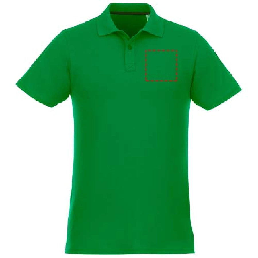 Helios koszulka męska polo z krótkim rękawem PFC-38106694 zielony