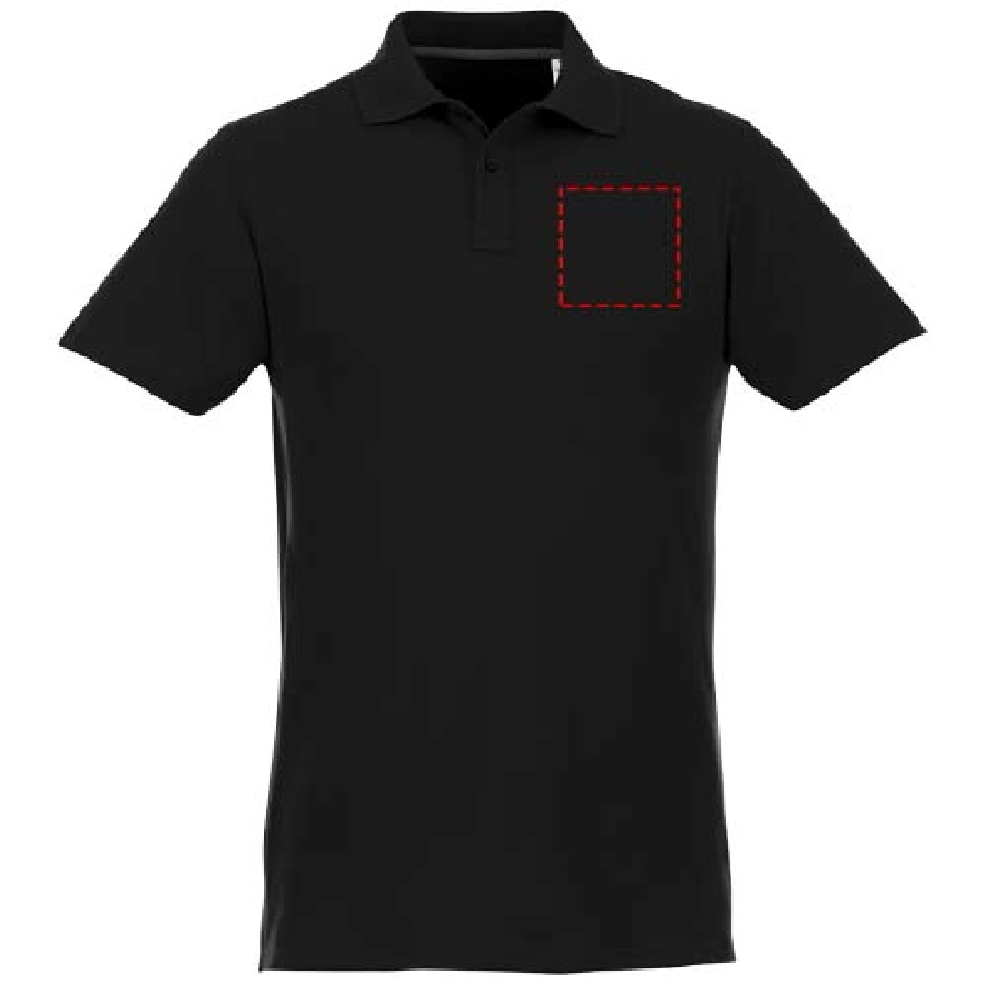 Helios koszulka męska polo z krótkim rękawem PFC-38106990 czarny