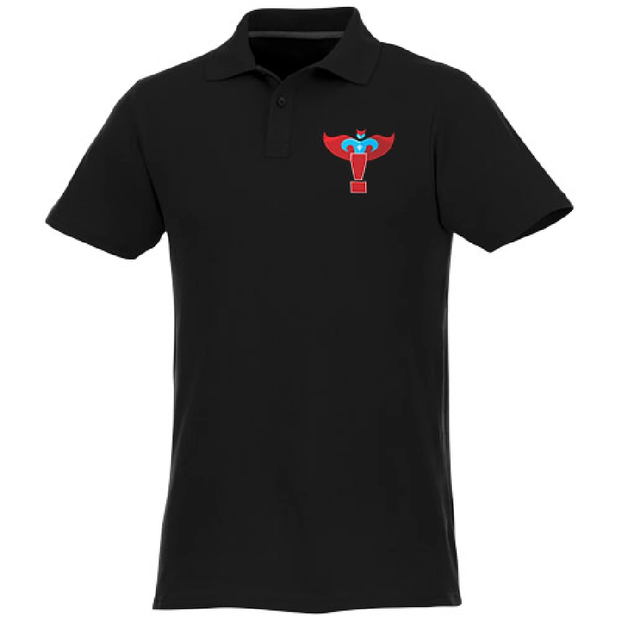 Helios koszulka męska polo z krótkim rękawem PFC-38106995 czarny