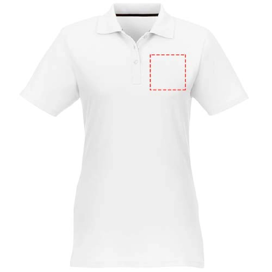 Helios koszulka damska polo z krótkim rękawem PFC-38107017 biały