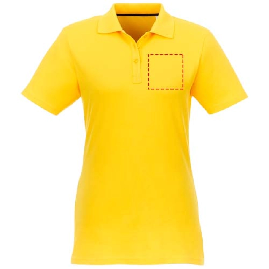 Helios koszulka damska polo z krótkim rękawem PFC-38107103 żółty