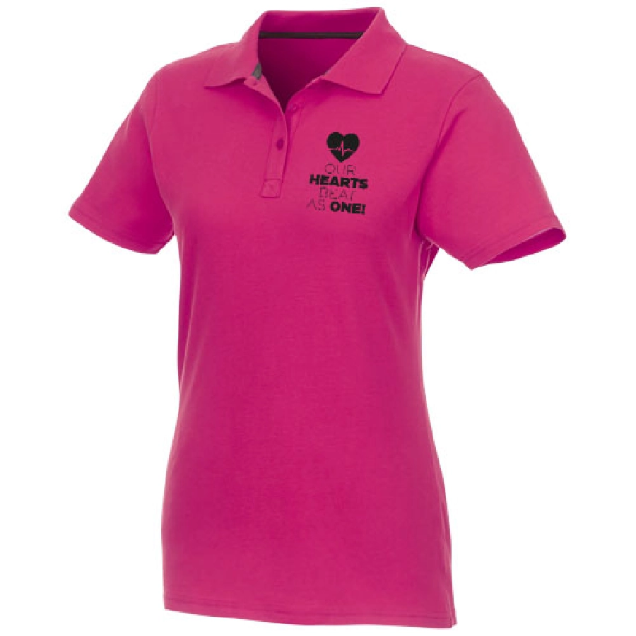 Helios koszulka damska polo z krótkim rękawem PFC-38107214 różowy
