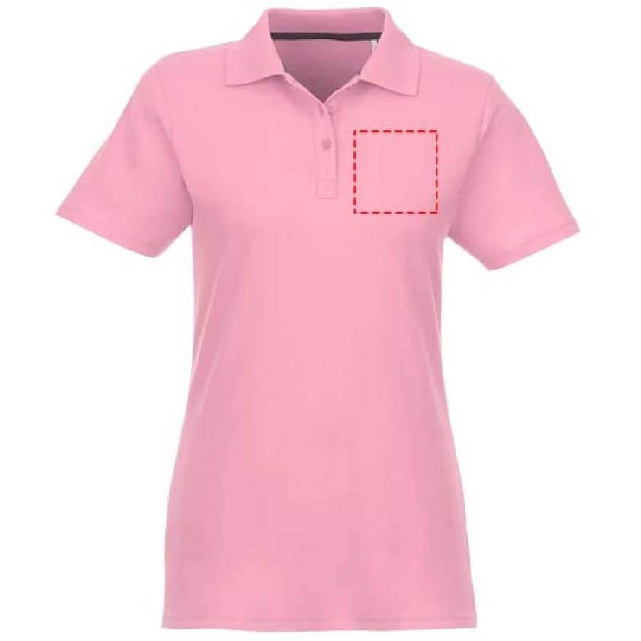 Helios koszulka damska polo z krótkim rękawem PFC-38107230 różowy