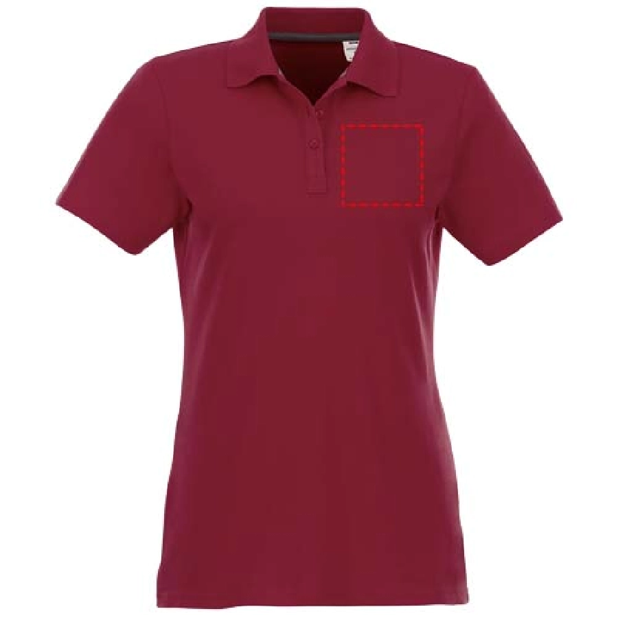 Helios koszulka damska polo z krótkim rękawem PFC-38107242 czerwony