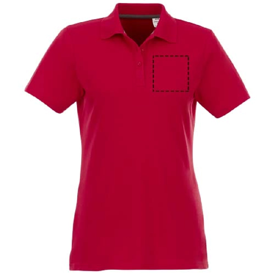 Helios koszulka damska polo z krótkim rękawem PFC-38107257 czerwony