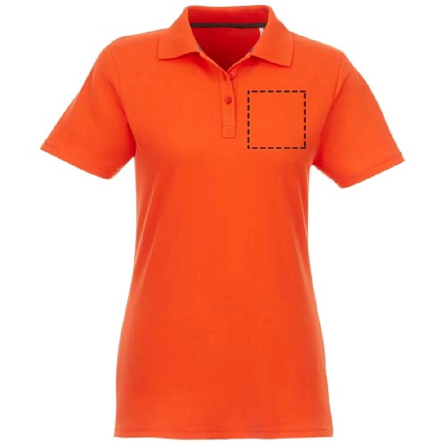 Helios koszulka damska polo z krótkim rękawem PFC-38107330 pomarańczowy