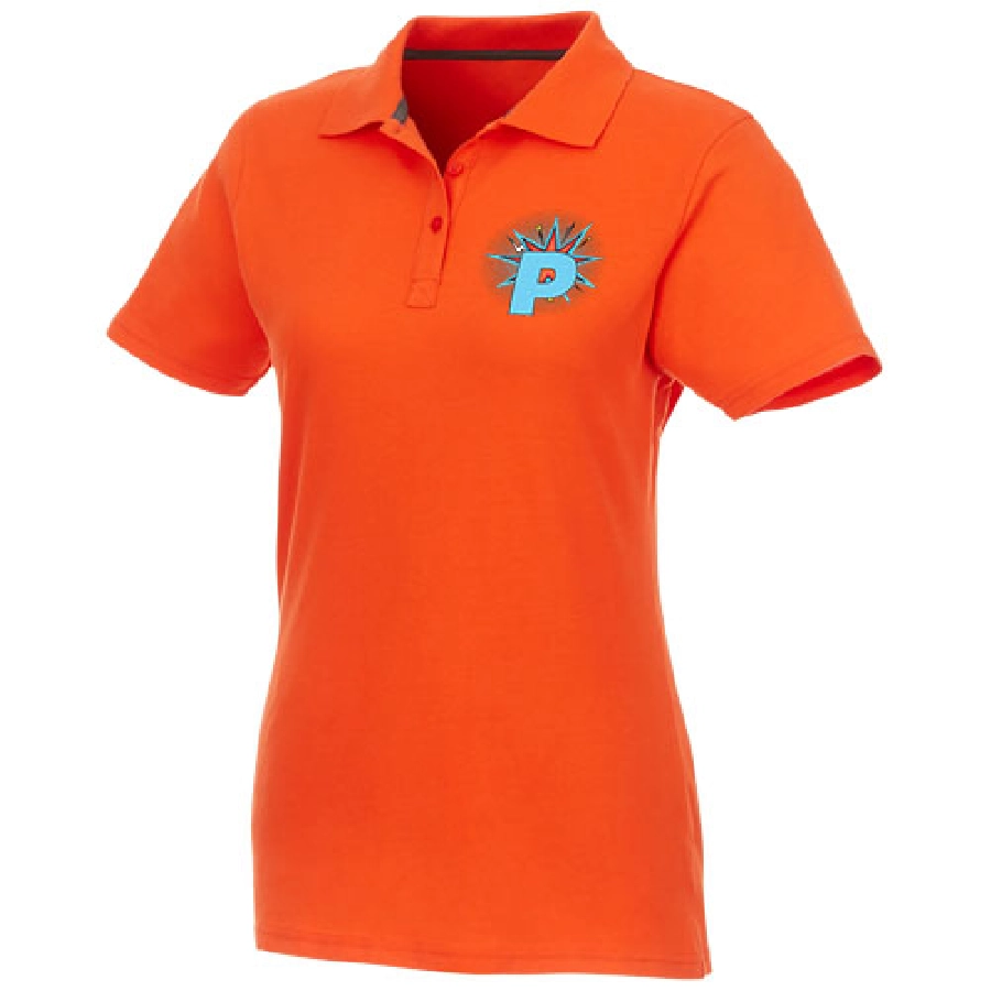 Helios koszulka damska polo z krótkim rękawem PFC-38107335 pomarańczowy