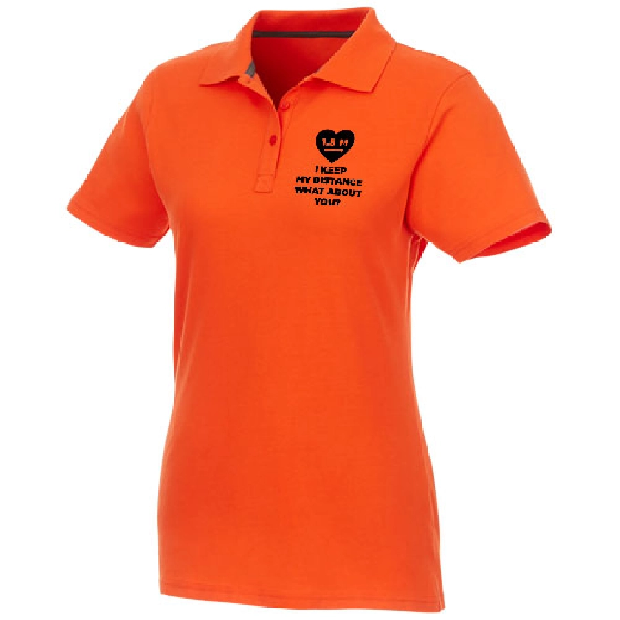 Helios koszulka damska polo z krótkim rękawem PFC-38107331 pomarańczowy