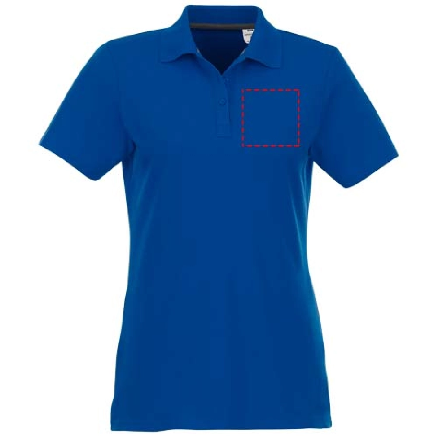 Helios koszulka damska polo z krótkim rękawem PFC-38107443 niebieski