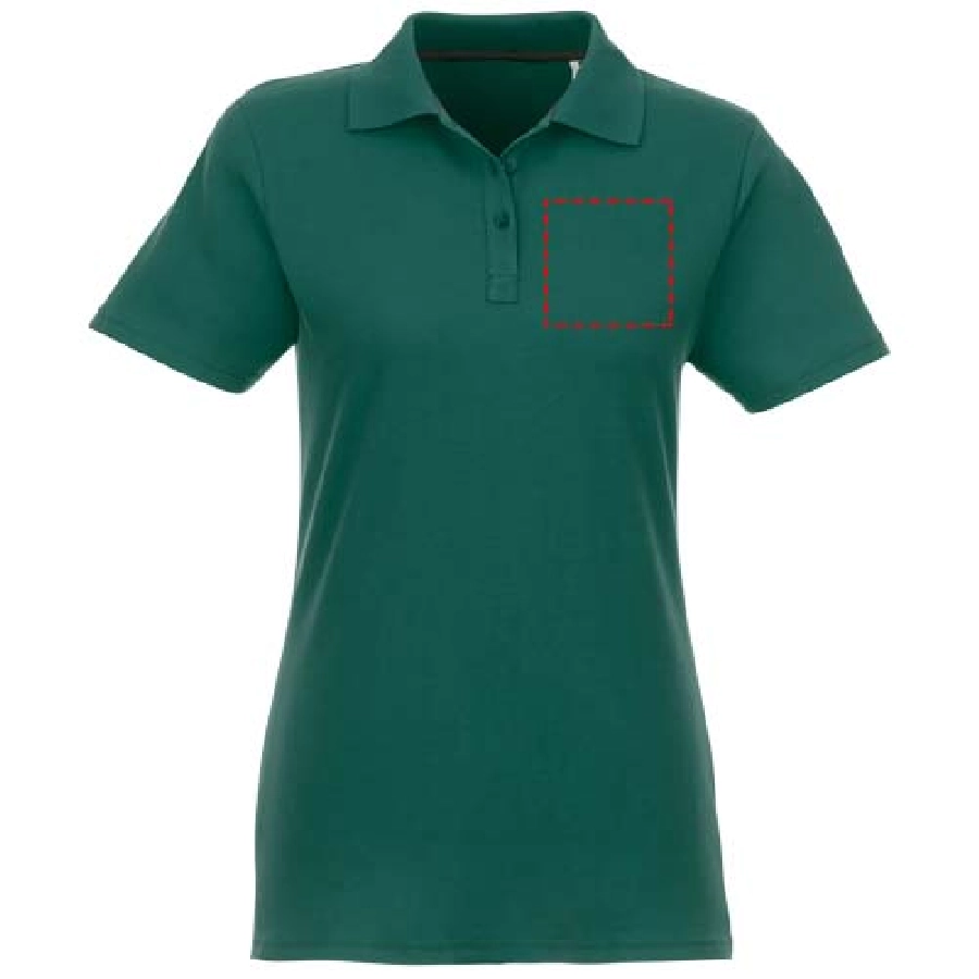 Helios koszulka damska polo z krótkim rękawem PFC-38107600 zielony