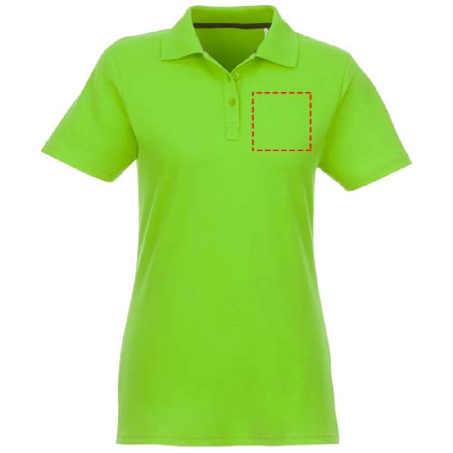 Helios koszulka damska polo z krótkim rękawem PFC-38107684 zielony