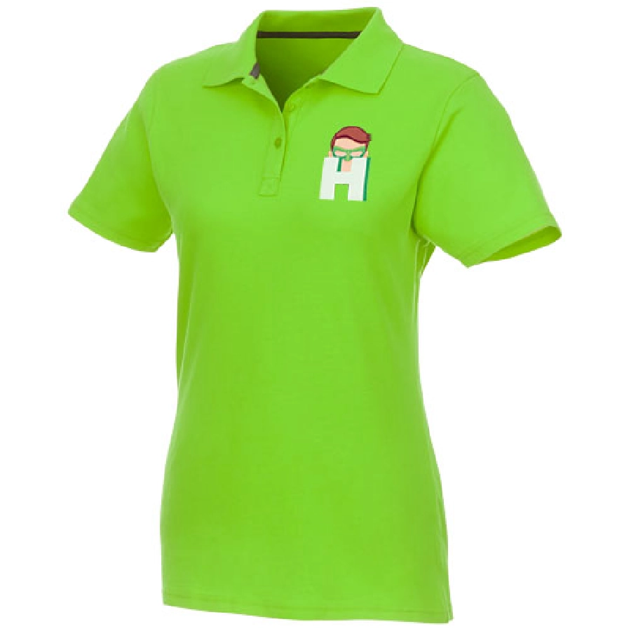 Helios koszulka damska polo z krótkim rękawem PFC-38107685 zielony