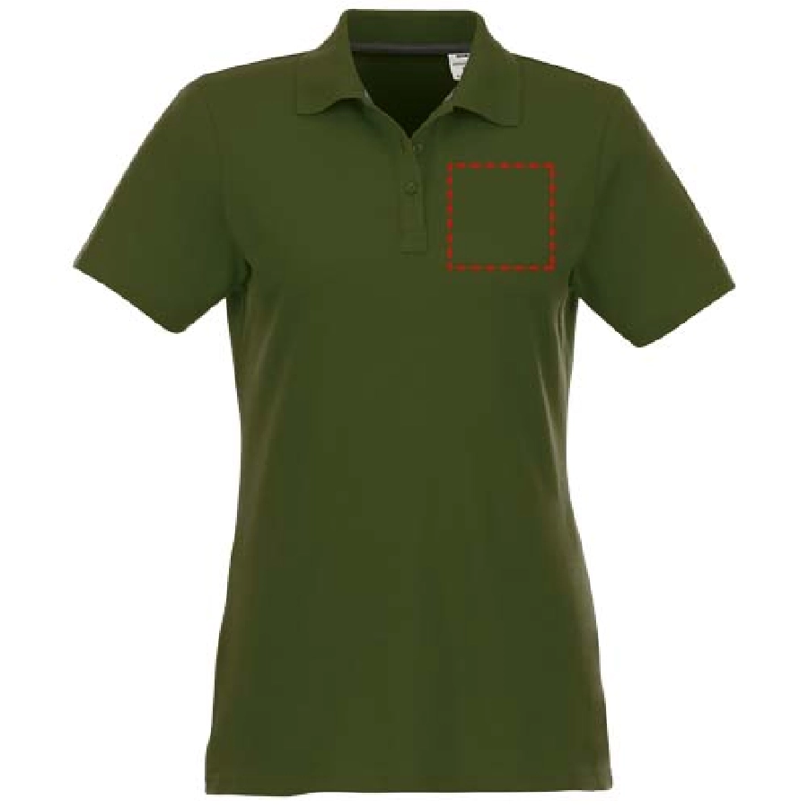 Helios koszulka damska polo z krótkim rękawem PFC-38107702 zielony