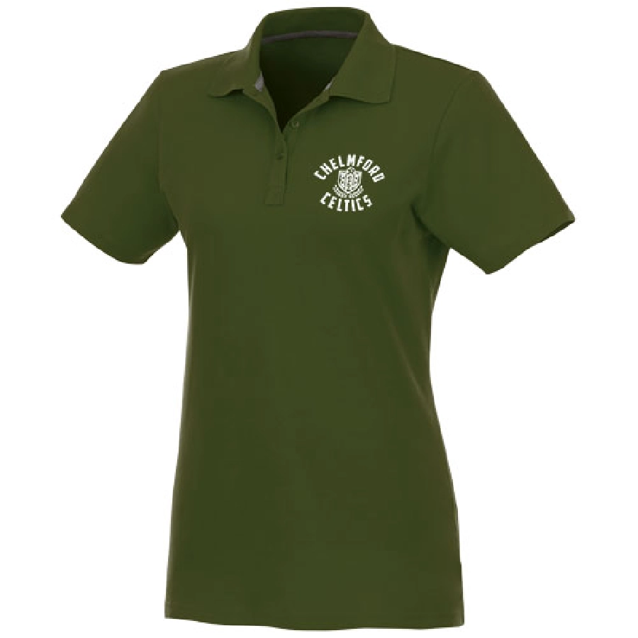 Helios koszulka damska polo z krótkim rękawem PFC-38107703 zielony