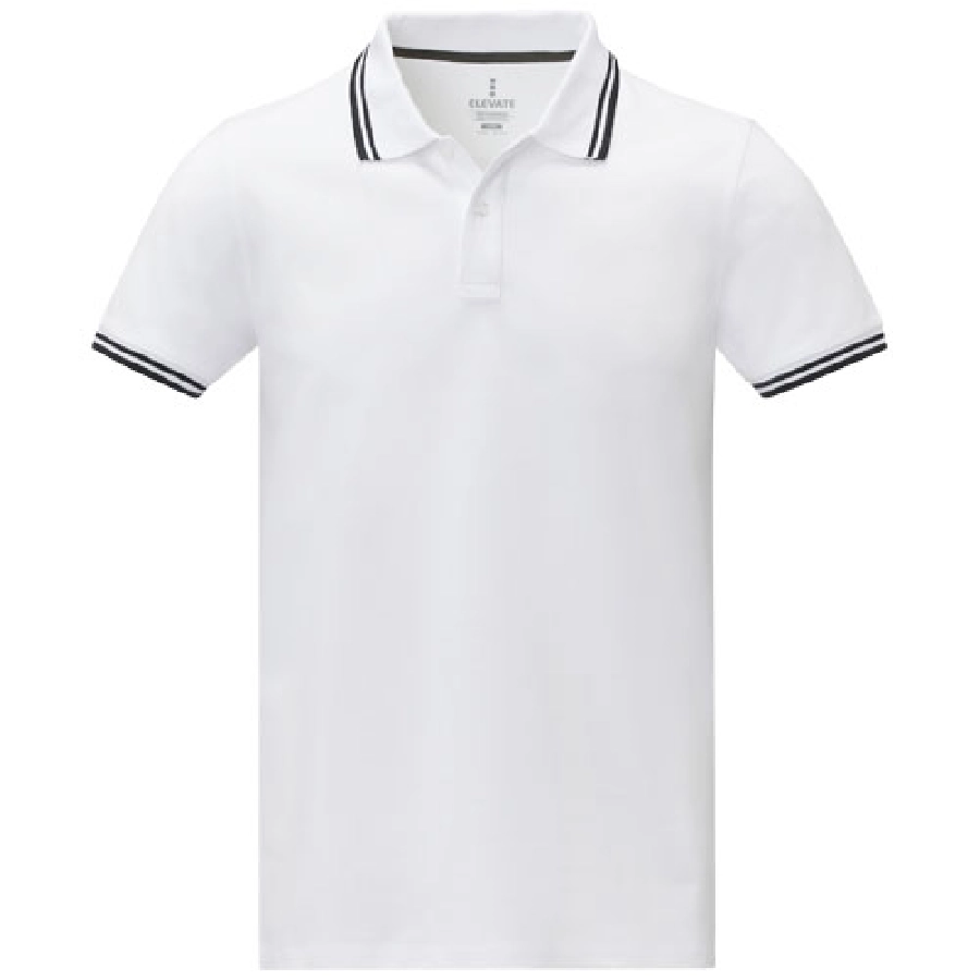 Męska koszulka polo Amarago z kontrastowymi paskami i krótkim rękawem PFC-38108011