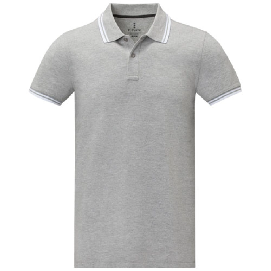 Męska koszulka polo Amarago z kontrastowymi paskami i krótkim rękawem PFC-38108806