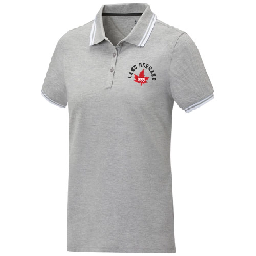 Damska koszulka polo Amarago z kontrastowymi paskami i krótkim rękawem PFC-38109804