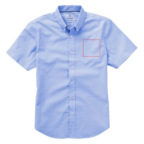 Męska koszula z krótkim rękawem Manitoba PFC-38160401 niebieski