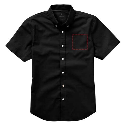 Męska koszula z krótkim rękawem Manitoba PFC-38160991 czarny