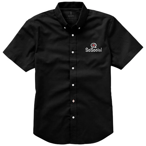Męska koszula z krótkim rękawem Manitoba PFC-38160991 czarny