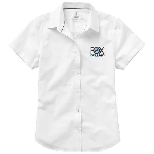 Damska koszula z krótkim rękawem Manitoba PFC-38161010 biały