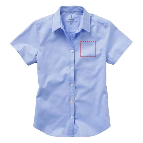 Damska koszula z krótkim rękawem Manitoba PFC-38161400 niebieski