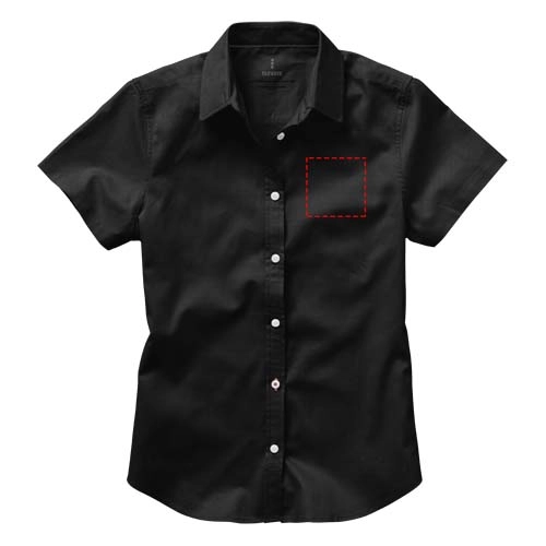 Damska koszula z krótkim rękawem Manitoba PFC-38161991 czarny