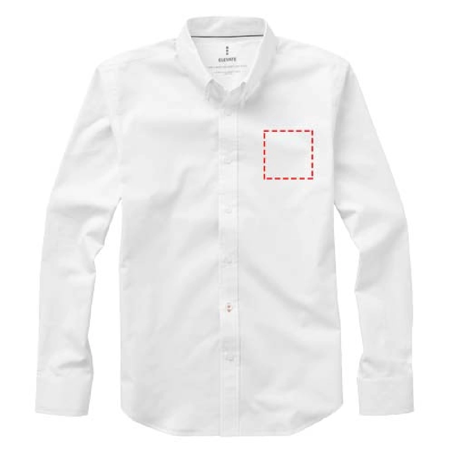 Męska koszula Vaillant z tkaniny Oxford z długim rękawem PFC-38162015 biały