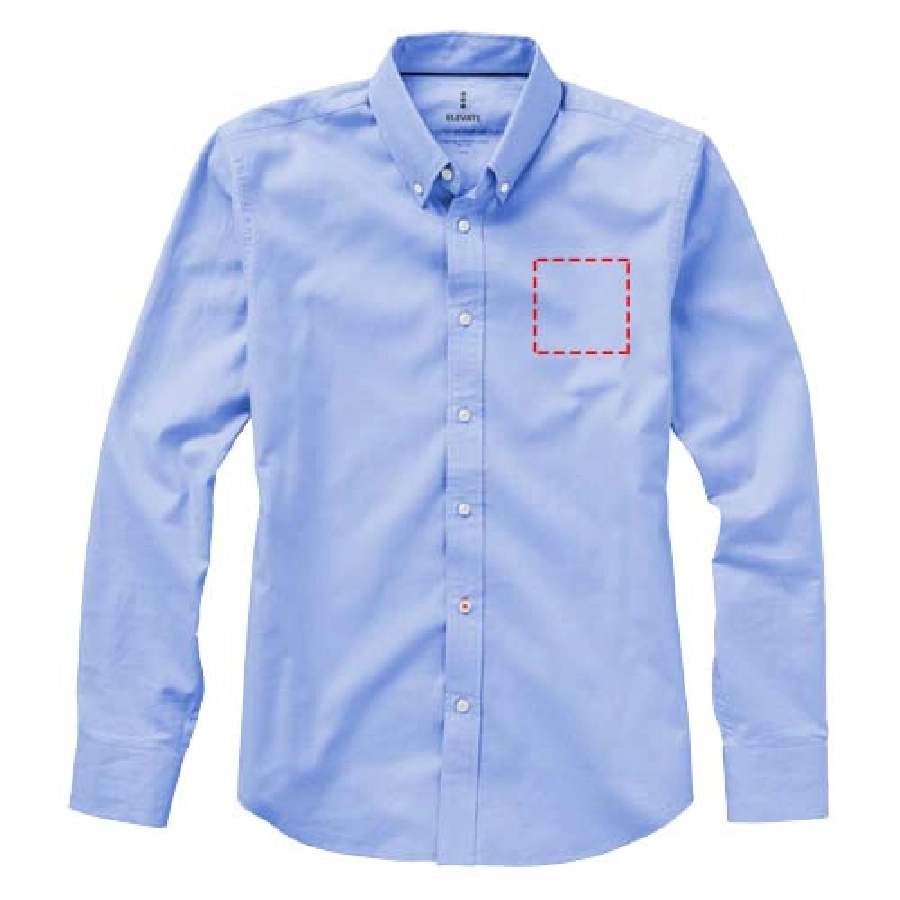 Męska koszula Vaillant z tkaniny Oxford z długim rękawem PFC-38162401 niebieski